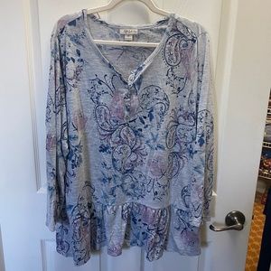 Cute top by Style & Co, women's plus size 3x, EUC